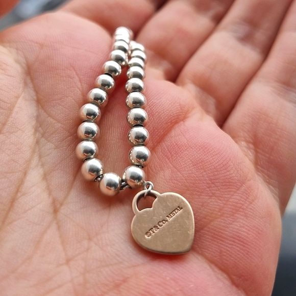 Tiffany & Co 925 Rubedo Mini Heart Bracelet - Picture 3 of 9